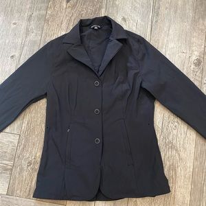 Womens Kerrits Petite Stretch Competitor Koat - 3 Snap - Black